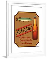 Fish and Beer-Mark Frost-Framed Giclee Print