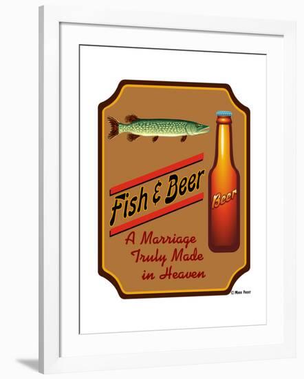 Fish and Beer-Mark Frost-Framed Giclee Print