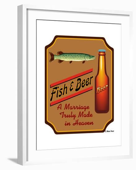 Fish and Beer-Mark Frost-Framed Giclee Print