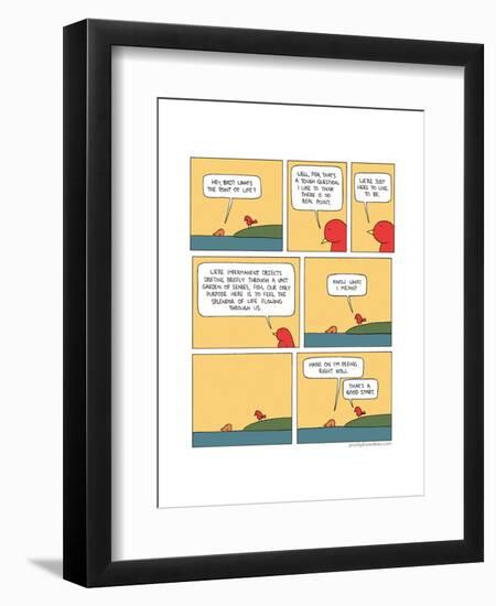 Fish and Bird-Reza Farazmand-Framed Art Print