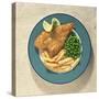 Fish and Chips, Traditional British Dish-Sheila Terry-Stretched Canvas