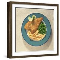 Fish and Chips, Traditional British Dish-Sheila Terry-Framed Photographic Print