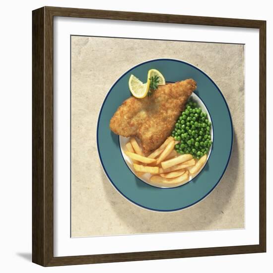 Fish and Chips, Traditional British Dish-Sheila Terry-Framed Photographic Print