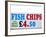 Fish and Chips with Mushy Peas Sign, England, United Kingdom-David Wall-Framed Photographic Print