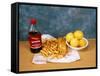 Fish And Chips-Andrew Lambert-Framed Stretched Canvas
