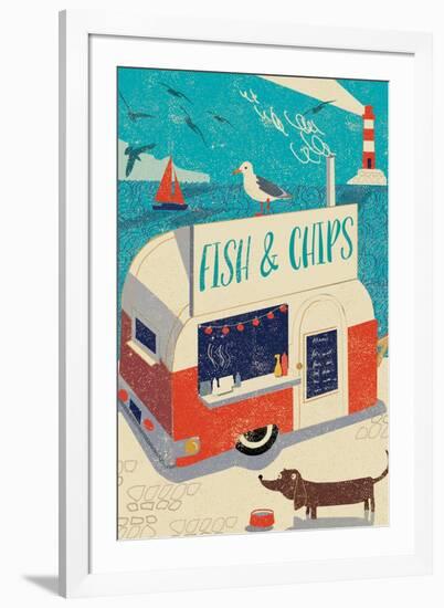 Fish and Chips-Rocket 68-Framed Giclee Print