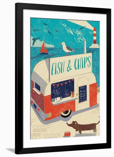 Fish and Chips-Rocket 68-Framed Giclee Print