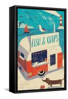 Fish and Chips-Rocket 68-Framed Stretched Canvas