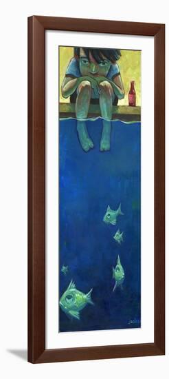 Fish and Me-Aaron Jasinski-Framed Premium Giclee Print