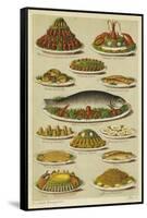 Fish and Seafood Dishes-null-Framed Stretched Canvas