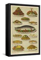 Fish and Seafood Dishes-null-Framed Stretched Canvas