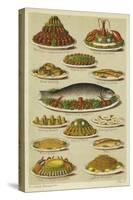 Fish and Seafood Dishes-null-Stretched Canvas