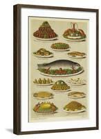 Fish and Seafood Dishes-null-Framed Giclee Print