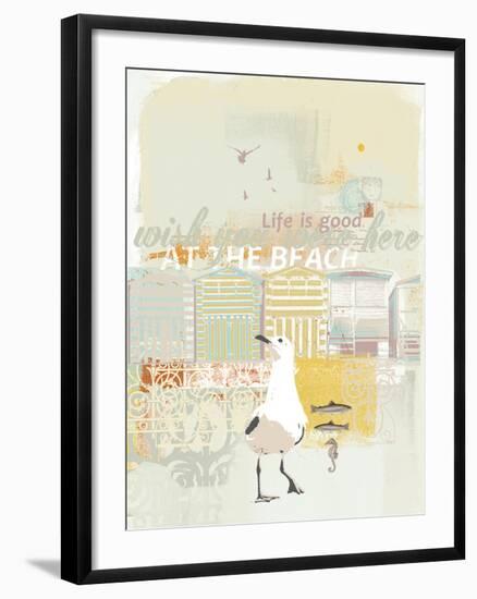 Fish and Ships IV-Ken Hurd-Framed Giclee Print