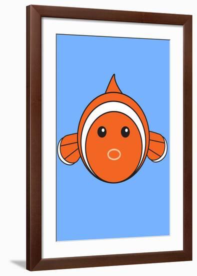 Fish - Animaru Cartoon Animal Print-Animaru-Framed Giclee Print