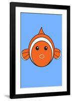 Fish - Animaru Cartoon Animal Print-Animaru-Framed Giclee Print