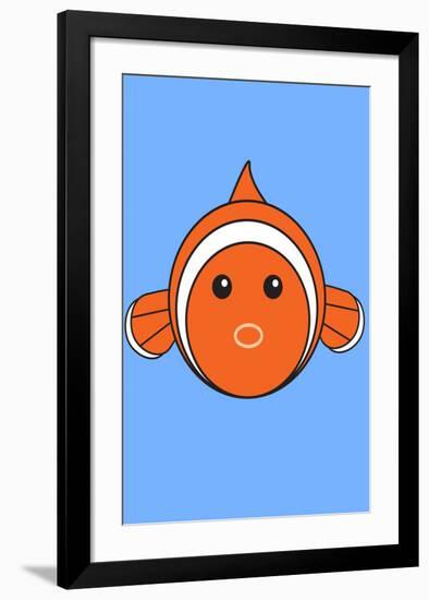 Fish - Animaru Cartoon Animal Print-Animaru-Framed Giclee Print