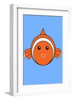 Fish - Animaru Cartoon Animal Print-Animaru-Framed Giclee Print