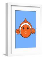 Fish - Animaru Cartoon Animal Print-Animaru-Framed Giclee Print