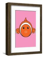 Fish - Animaru Cartoon Animal Print-Animaru-Framed Giclee Print