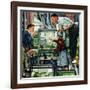 "Fish Aquarium", October 30, 1954-Stevan Dohanos-Framed Giclee Print