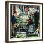 "Fish Aquarium", October 30, 1954-Stevan Dohanos-Framed Giclee Print