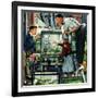 "Fish Aquarium", October 30, 1954-Stevan Dohanos-Framed Giclee Print