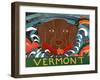 Fish Are Jumping Vermont Choc-Stephen Huneck-Framed Giclee Print