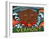 Fish Are Jumping Vermont Choc-Stephen Huneck-Framed Giclee Print