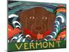 Fish Are Jumping Vermont Choc-Stephen Huneck-Mounted Giclee Print