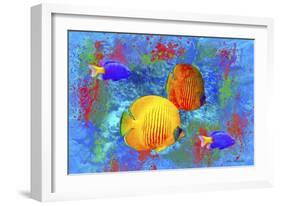 Fish Art 4-Ata Alishahi-Framed Giclee Print
