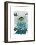 Fish Blue Shells and Corals-Fab Funky-Framed Art Print