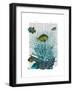 Fish Blue Shells and Corals-Fab Funky-Framed Art Print