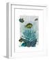 Fish Blue Shells and Corals-Fab Funky-Framed Art Print