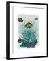 Fish Blue Shells and Corals-Fab Funky-Framed Art Print