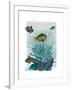 Fish Blue Shells and Corals-Fab Funky-Framed Art Print