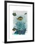 Fish Blue Shells and Corals-Fab Funky-Framed Art Print