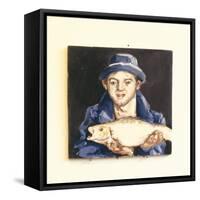 Fish-Boy-Robert Burkall Marsh-Framed Stretched Canvas