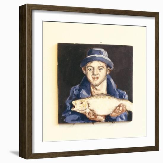 Fish-Boy-Robert Burkall Marsh-Framed Giclee Print
