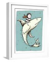 Fish Boy-Carla Martell-Framed Giclee Print