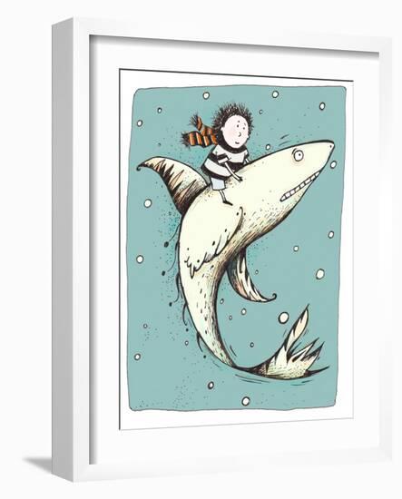 Fish Boy-Carla Martell-Framed Giclee Print