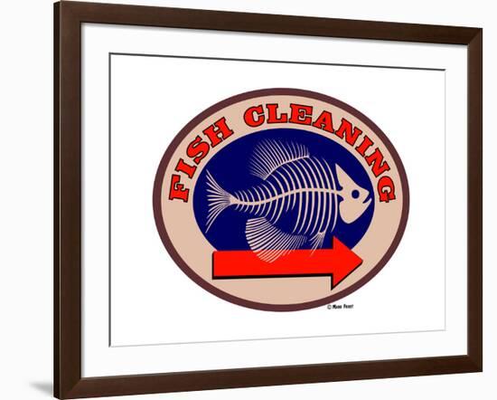 Fish Cleaning Arrow-Mark Frost-Framed Giclee Print