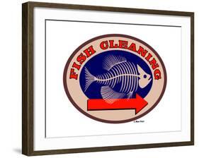 Fish Cleaning Arrow-Mark Frost-Framed Giclee Print