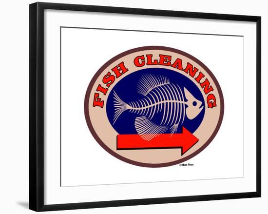 Fish Cleaning Arrow-Mark Frost-Framed Giclee Print
