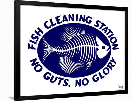 Fish Cleaning No Guts No Glory-Mark Frost-Framed Giclee Print