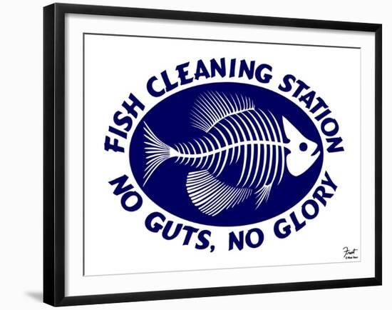 Fish Cleaning No Guts No Glory-Mark Frost-Framed Giclee Print