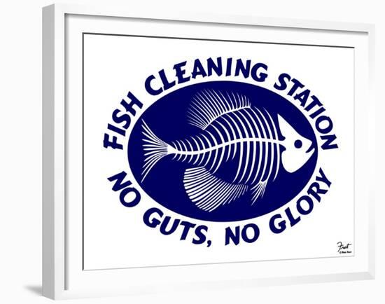 Fish Cleaning No Guts No Glory-Mark Frost-Framed Giclee Print