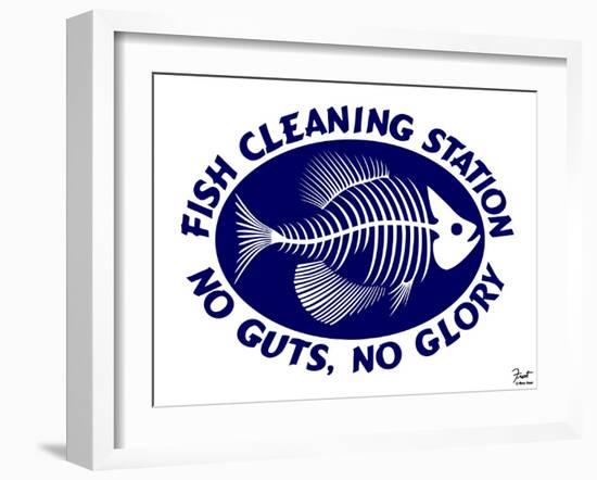 Fish Cleaning No Guts No Glory-Mark Frost-Framed Giclee Print