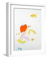 Fish Composition, 2015-Ele Grafton-Framed Giclee Print