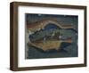 Fish, Detail from Decorated Fabric, Wool, from Antinoe, Egypt, Coptic Civilization-null-Framed Giclee Print